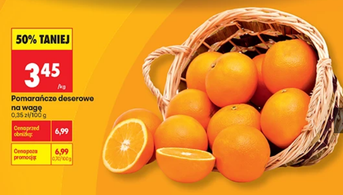 Pomarańcze deserowe na wagę, 1 KG