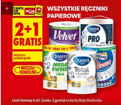 Ręcznik papierowy Foxy Tornado 3 (2+1 GRATIS)