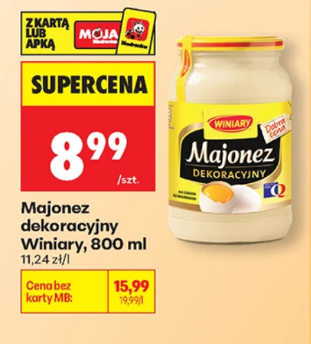 Majonez dekoracyjny Winiary, 800 ML