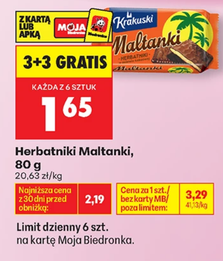 Herbatniki Maltanki, 80g (3+3 GRATiS)