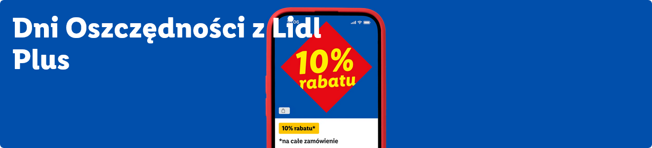 10% rabatu na całe zamówienie + kupon Lidl Plus na darmową dostawę