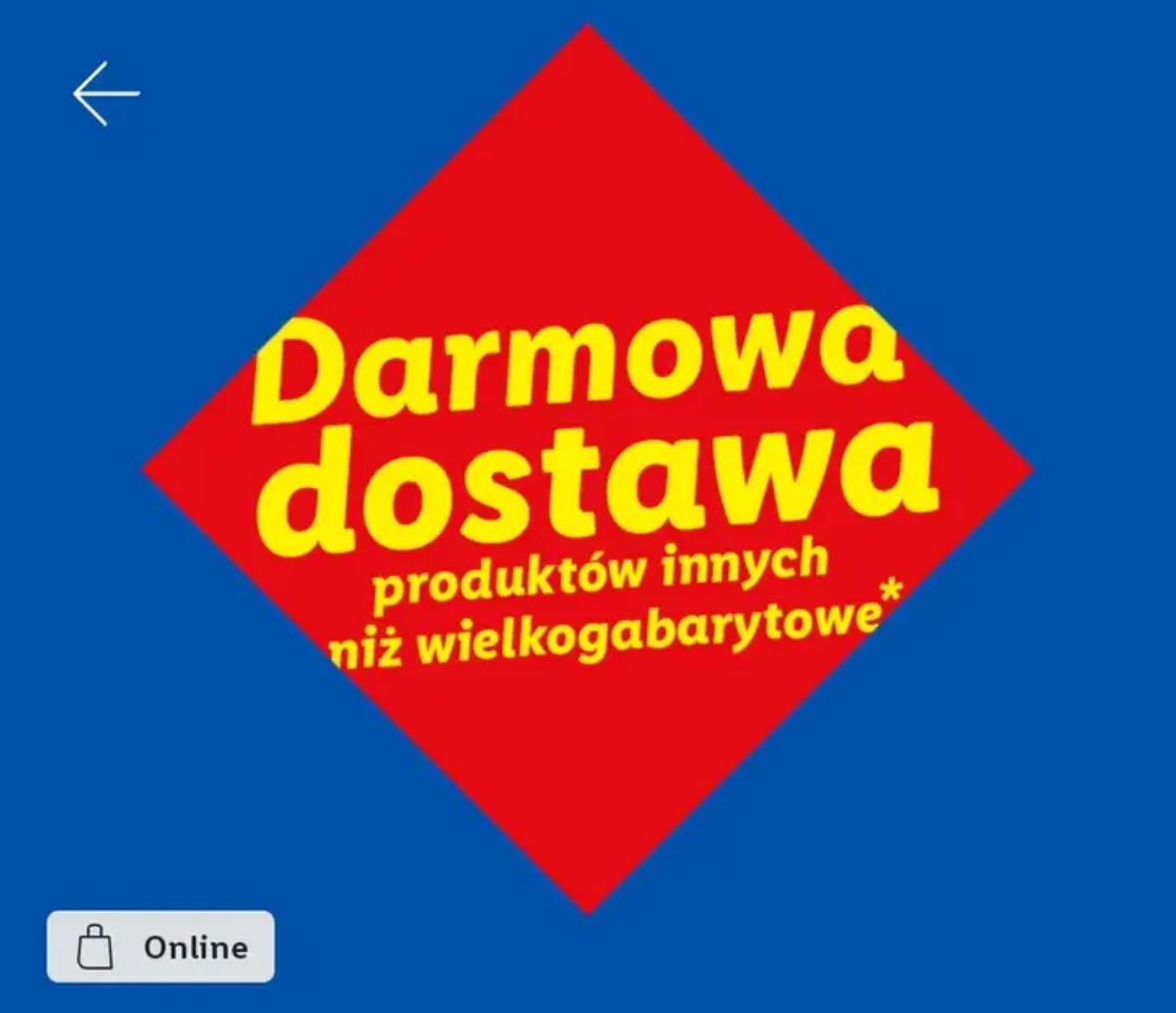LIDL - Darmowa dostawa