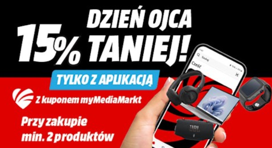 Media Markt - 15 % rabatu w aplikacji