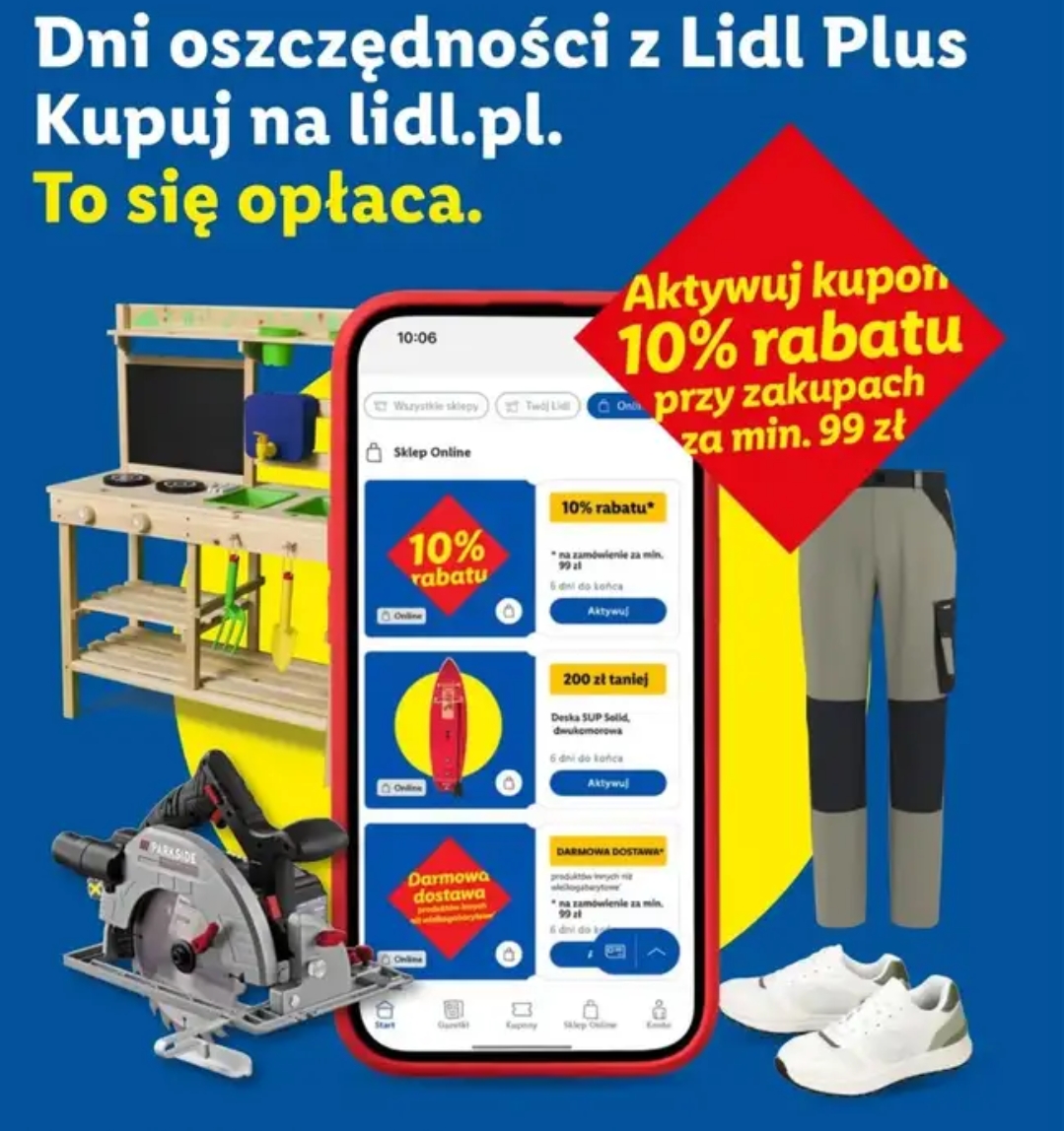 Lidl - 10% rabatu na całe zamówienie