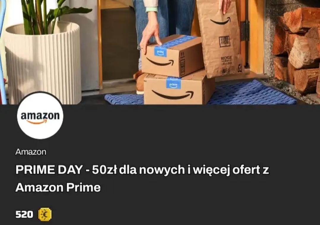Amazon - 50zł rabatu przy zakupach za min. 150zł za 520 inCoinów