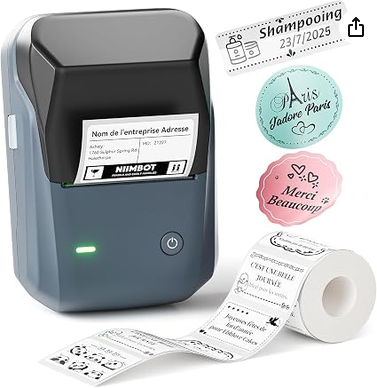 NIIMBOT B1 Przenośna etykieciarka z dużymi etykietami Amazon
