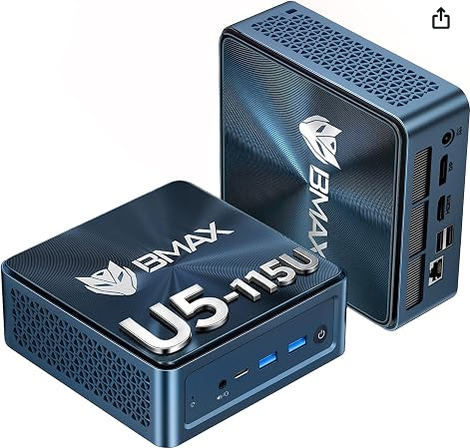 BMAX AI Mini PC B11 Pro Intel Core Ultra 5 115U 16 GB LPDDR5 512 GB NVMe SSD Amazon
