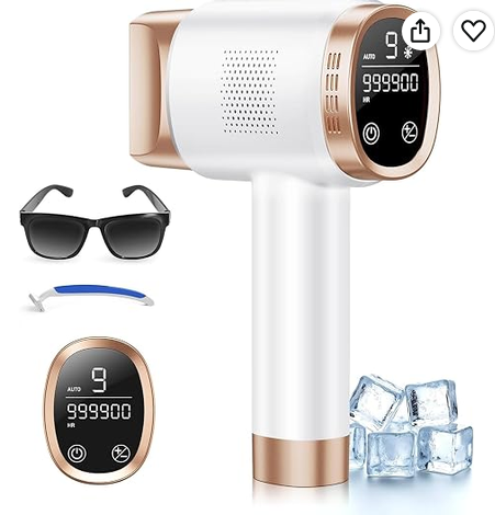 21J IPL urządzenie do usuwania włosów z systemem chłodzenia lodem 8°C Amazon