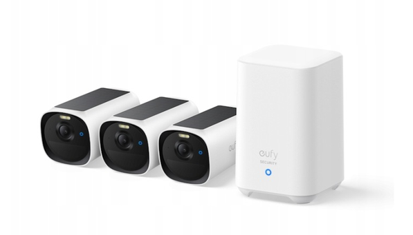 Kamera IP zewnętrzna Anker eufy E40 zestaw 3+1 2K MaxColor solarna Allegro