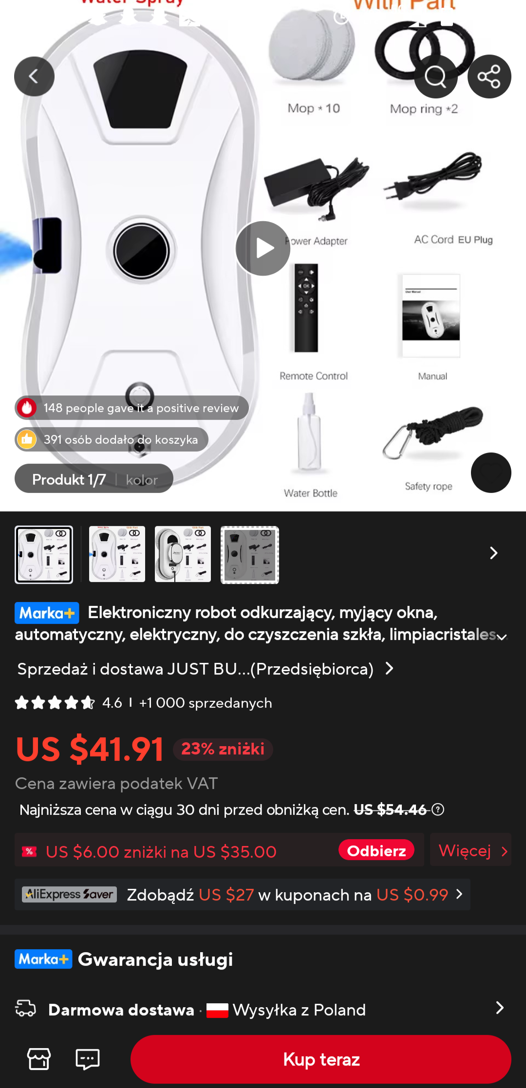 Robot do mycia okien