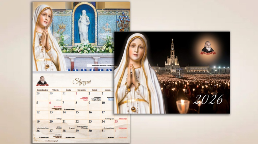 Zamów bezpłatny kalendarz Brzask Królestwa Maryi na 2026 rok