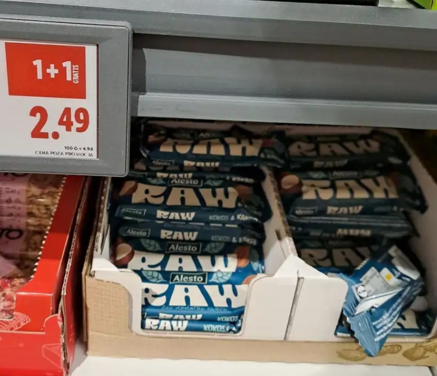 [Lidl] Batonik RAW 1+1 Gratis