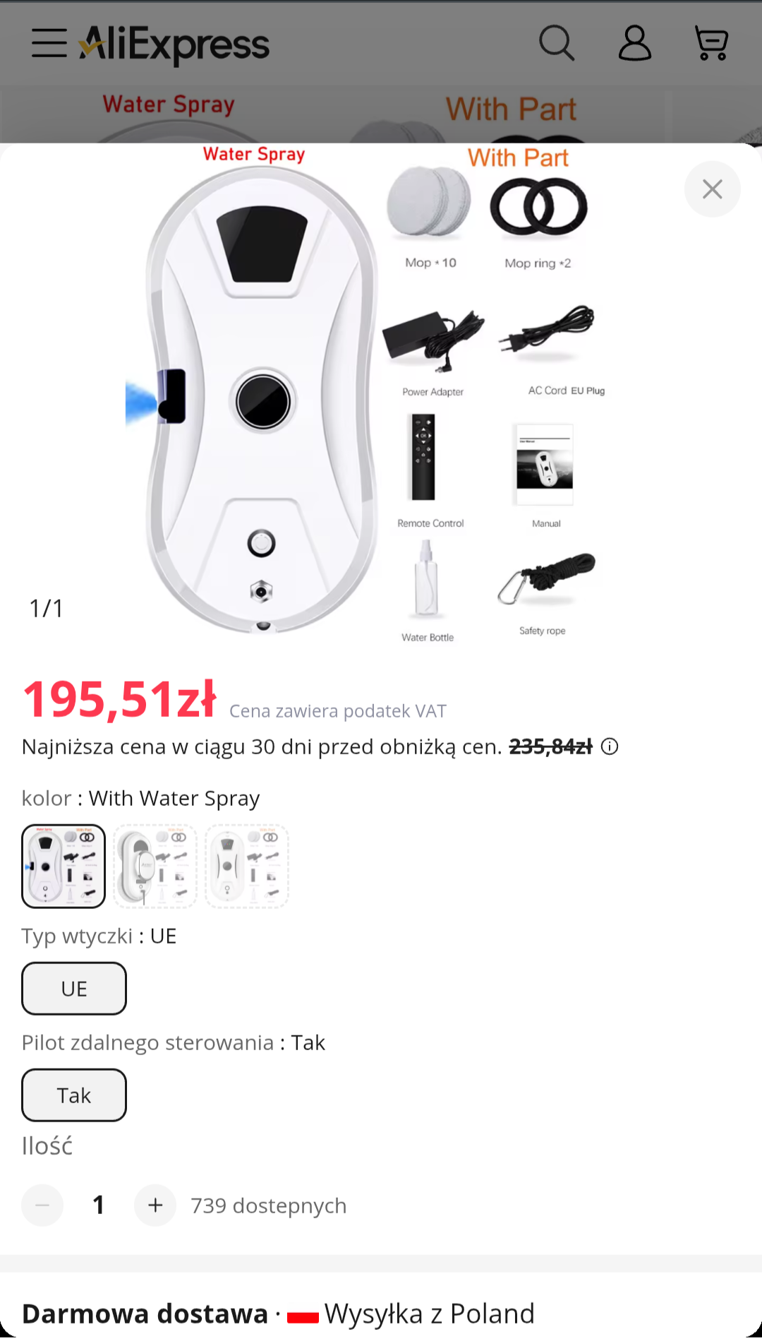 Robot do mycia okien