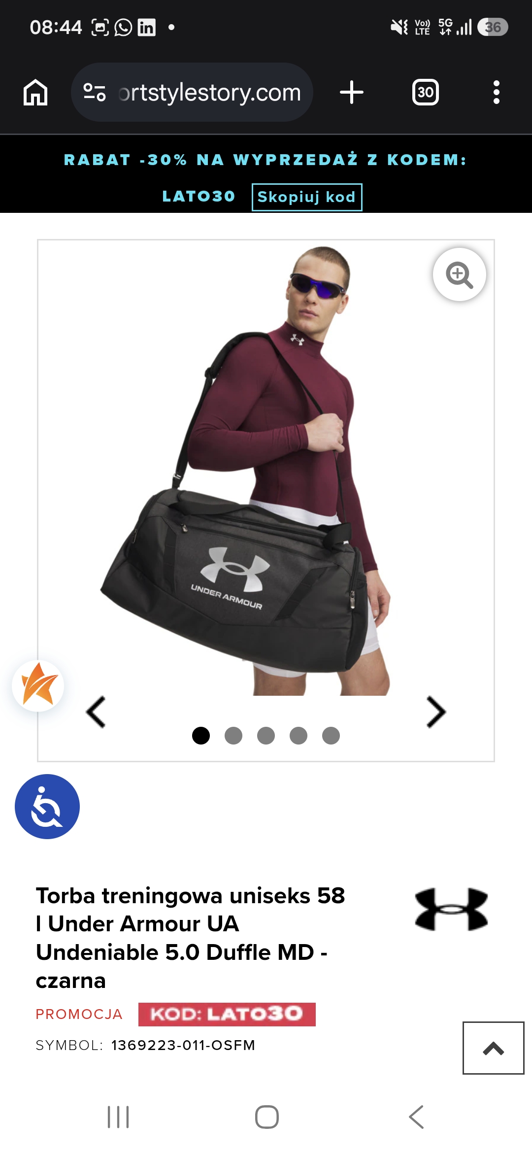 Under Armour - 30% Rabatu z kodem LATO30