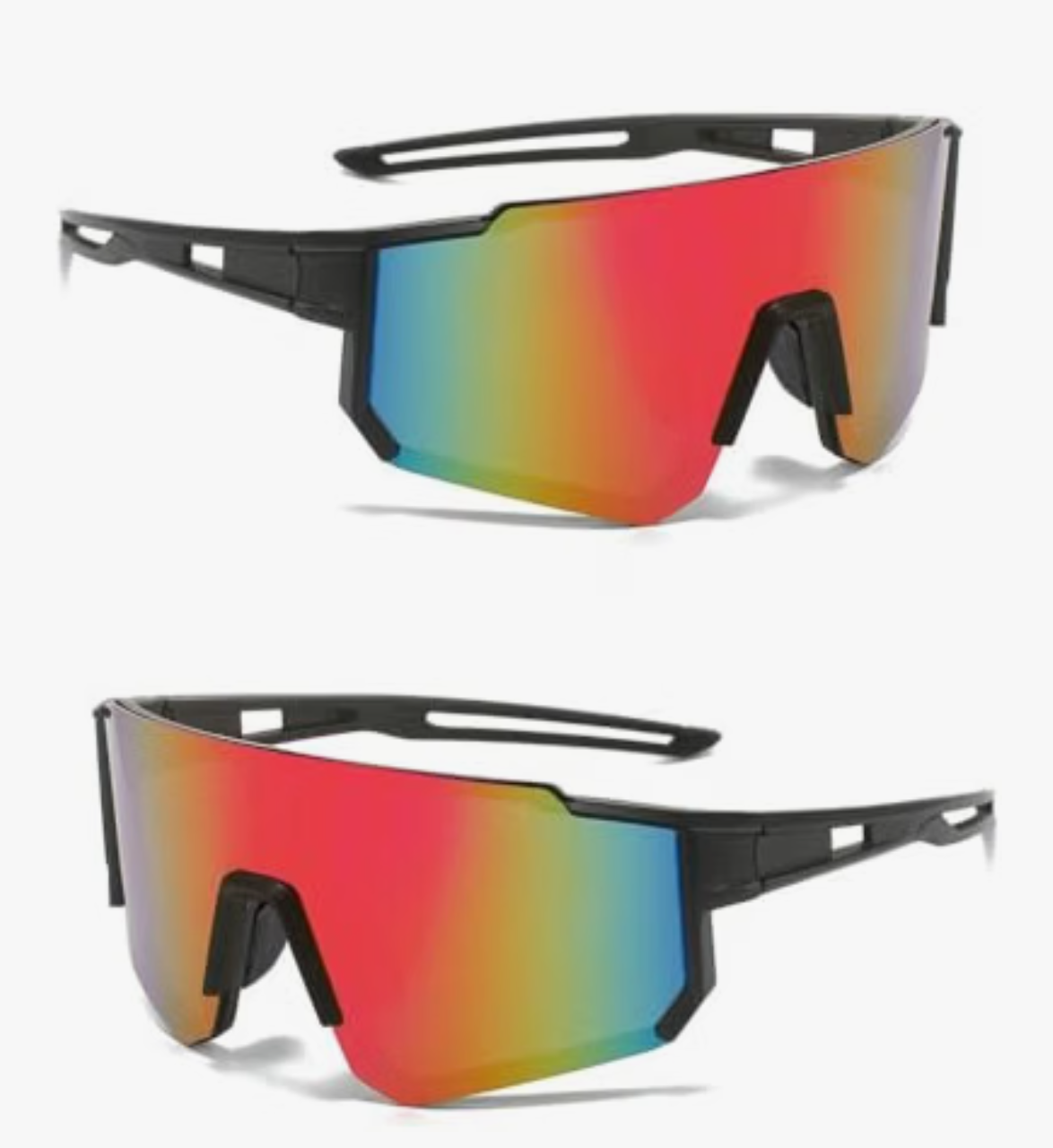 2 szt. spolaryzowane okulary rowerowe sportowe okulary przeciwsłoneczne męskie i damskie.