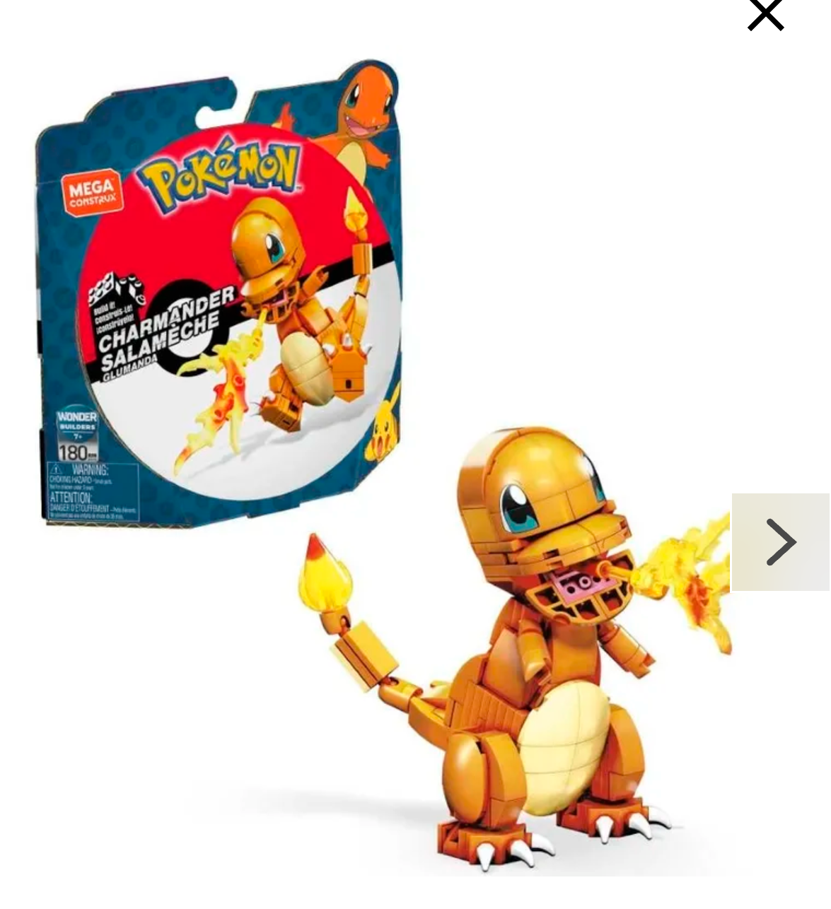 MEGA Construx Pokemon Charmander do zbudowania klocki 180 elementów. W opisie dwa dodatkowe