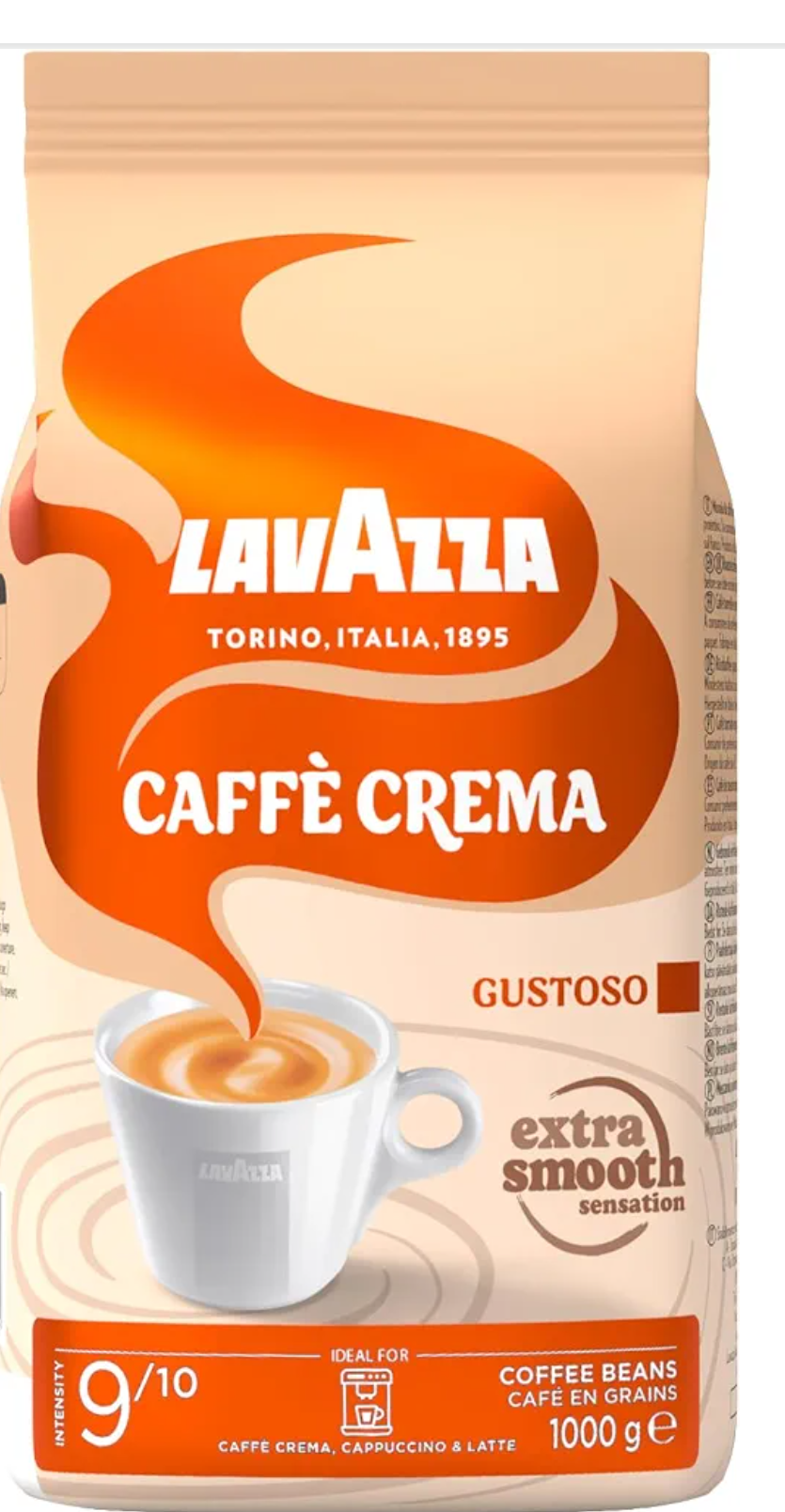 Kawa ziarnista Lavazza Caffè Crema Gustoso 1 kg za 13.67 €