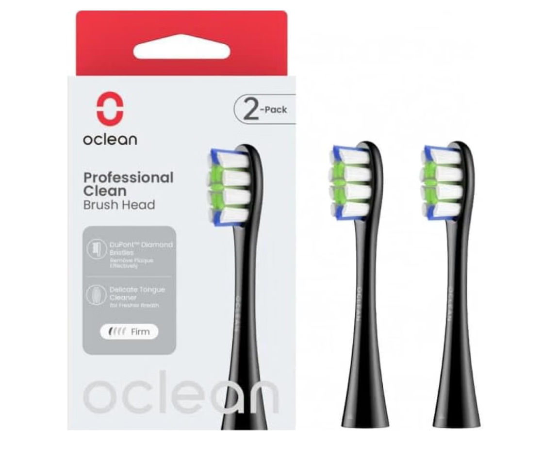 Oclean Końcówki Professional Clean B02 do szczoteczki 2 szt. czarne