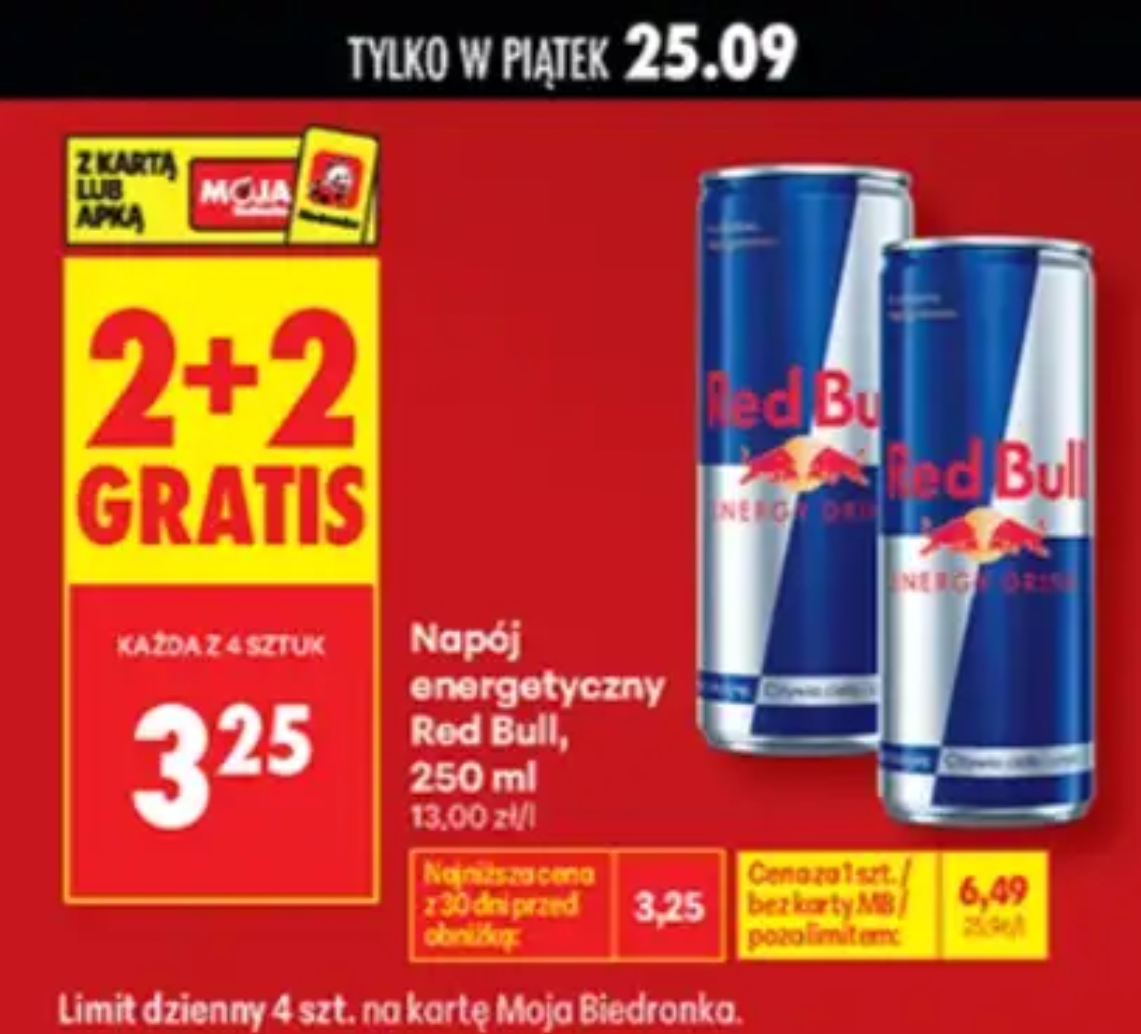 Napój energetyczny Red Bull 2 + 2