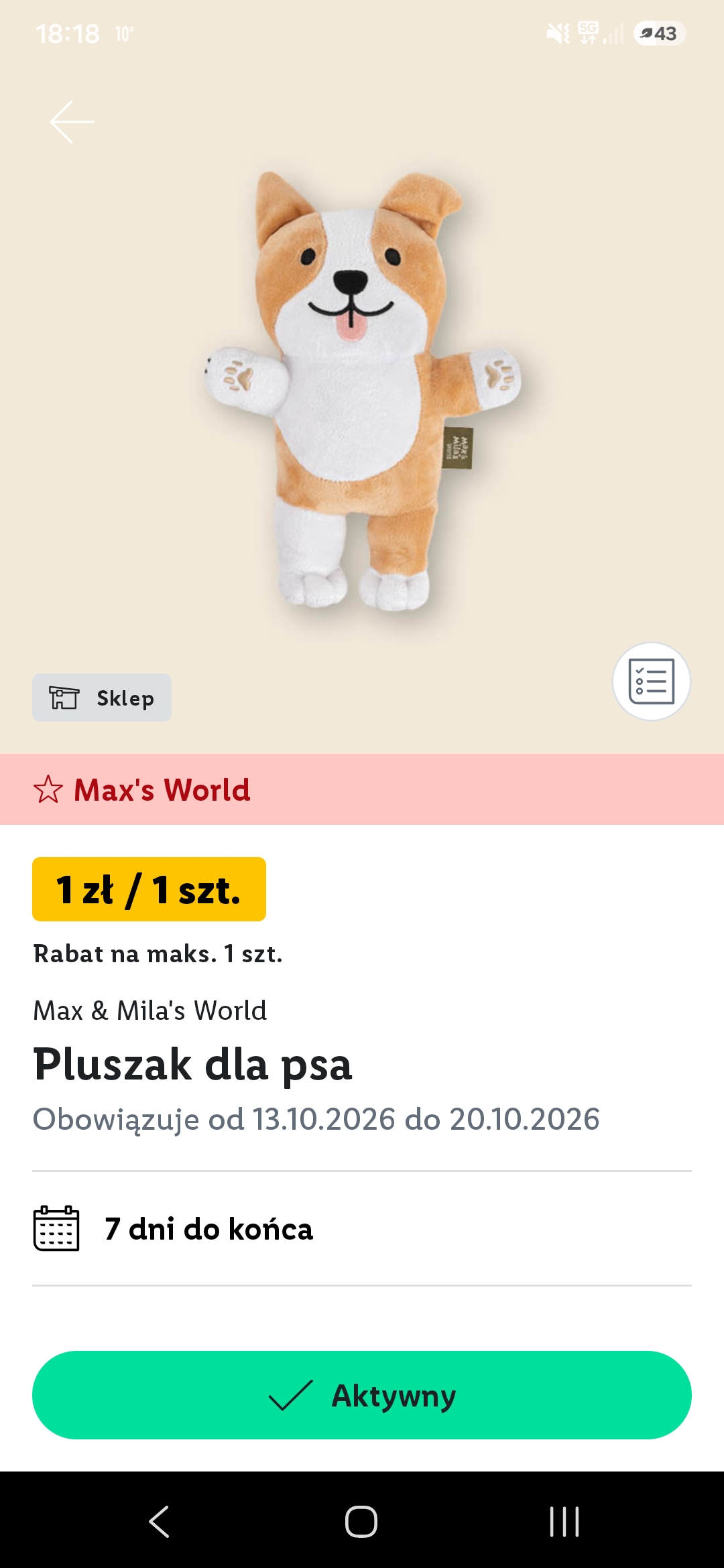 Pluszak dla psa/kota