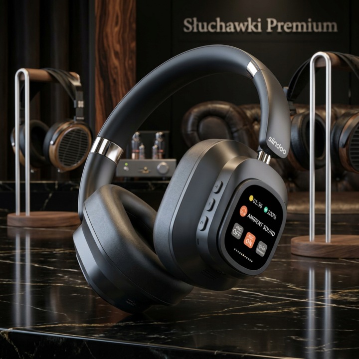 Słuchawki bezprzewodowe nauszne ELONIX ANC BASS pamięć MP3, BLUETOOTH, 50H pracy