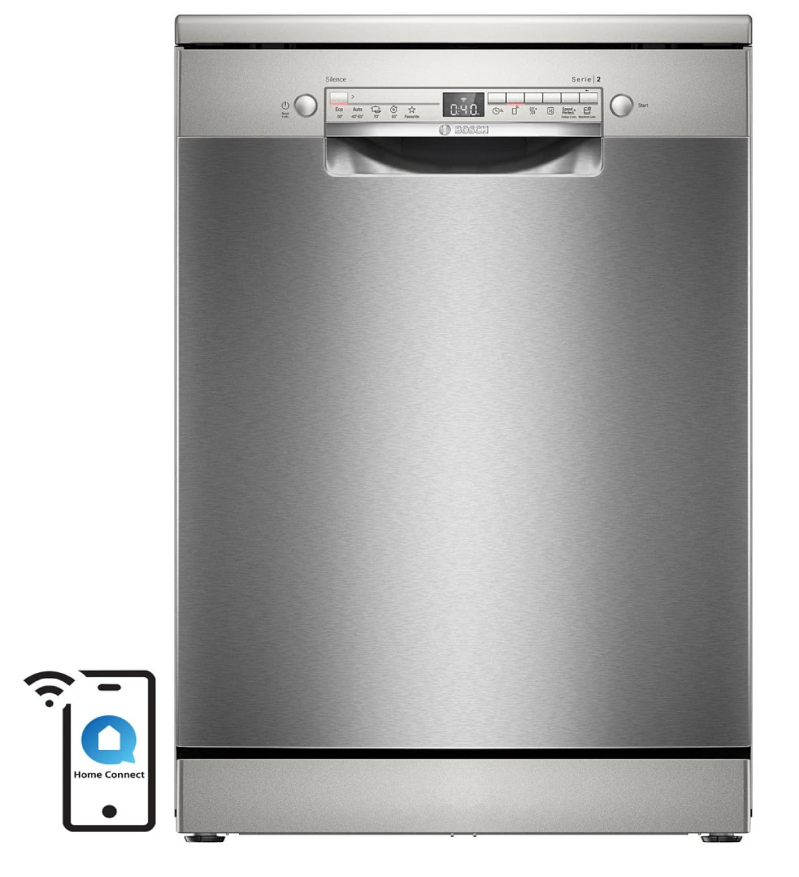 Zmywarka Bosch Serie 2 SMS2HVI02E Inox 60 cm – (600 zł rabatu w koszyku + 200 zł cashbacku od Bosch)