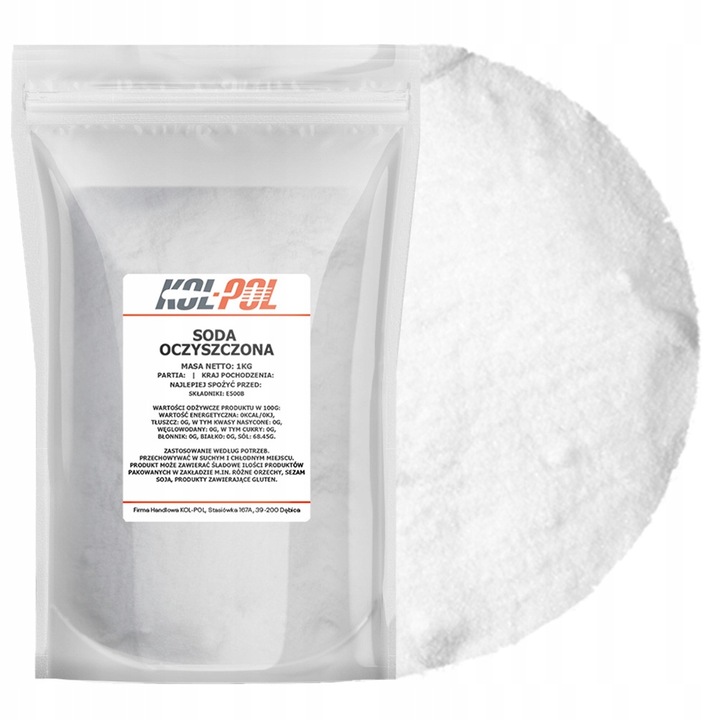 SODA OCZYSZCZONA 1kg Spożywcza wodorowęglan sodu