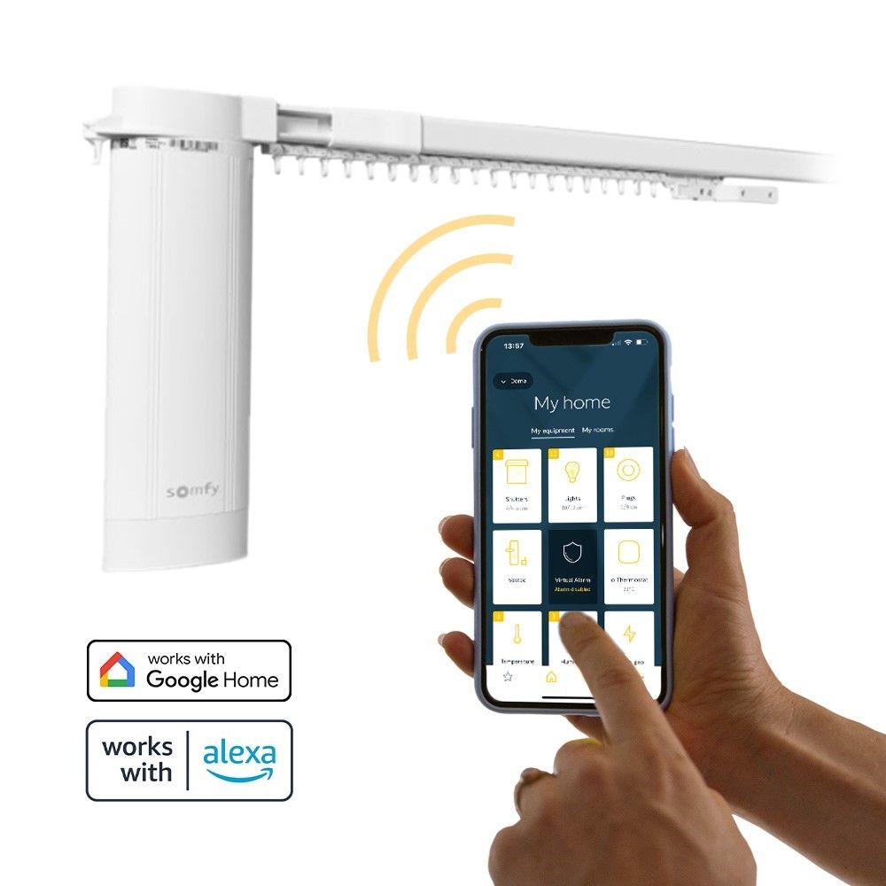 Karnisz elektryczny akumulatorowy do 6 miesięcy na baterii WiFi