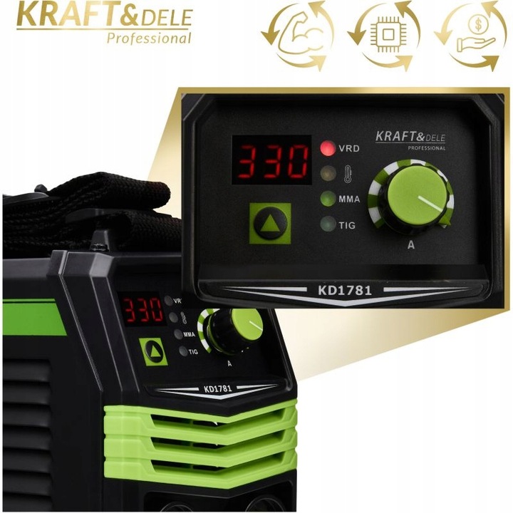 Spawarka inwertorowa MMA TIG LIFT VRD 330A KD1781X