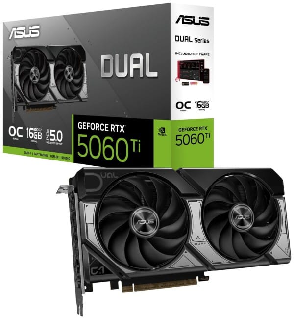 Karta graficzna ASUS GeForce RTX 5060 Ti DUAL OC 16GB DLSS 4