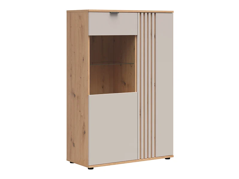 Witryna Brevas 90 cm z 2 drzwiami dąb artisan/kaszmir