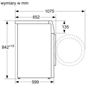 Suszarka bębnowa Siemens iQ300 8kg, Pompa Ciepła, Klasa A++