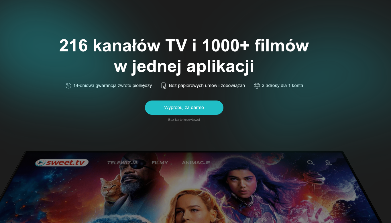 Sweet TV kod promocyjny na darmowe seanse