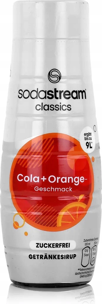 Syrop SodaStream Cola z pomarańczą bez cukru 440 ml