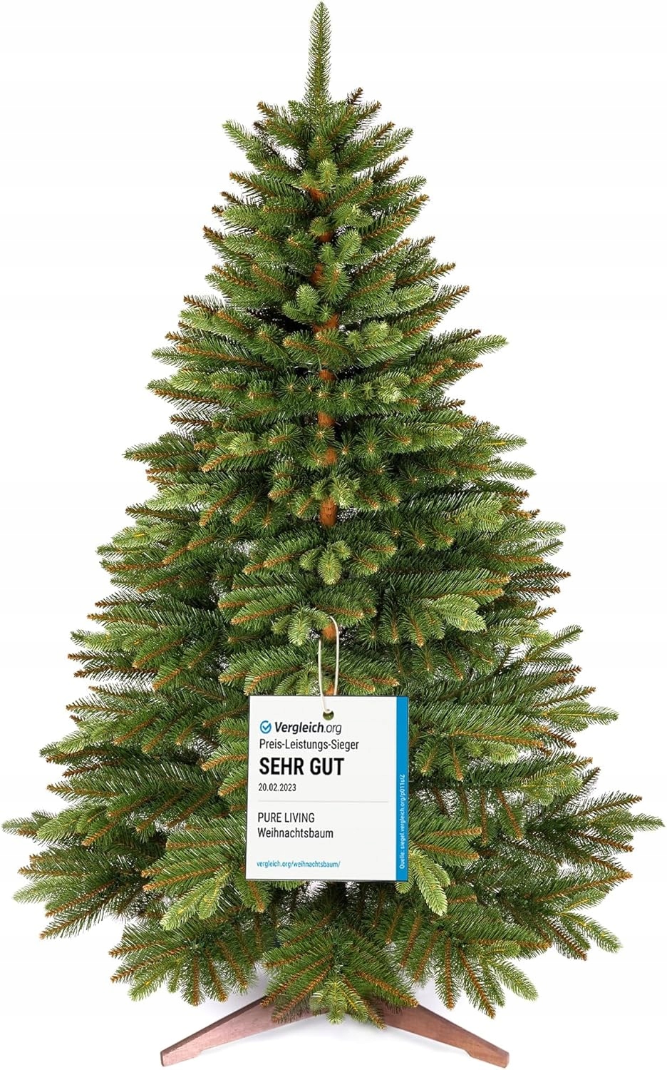 Sztuczna choinka premium 220 cm naturalny wygląd gęste gałęzie, z pokrowcem