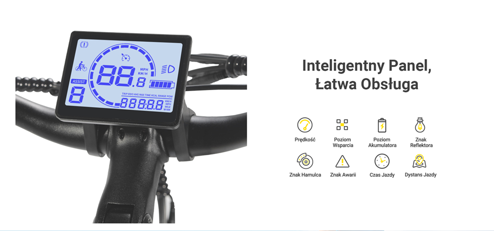 Rower elektryczny Eleglide T1 STEP-THRU z zasięgiem do 100km