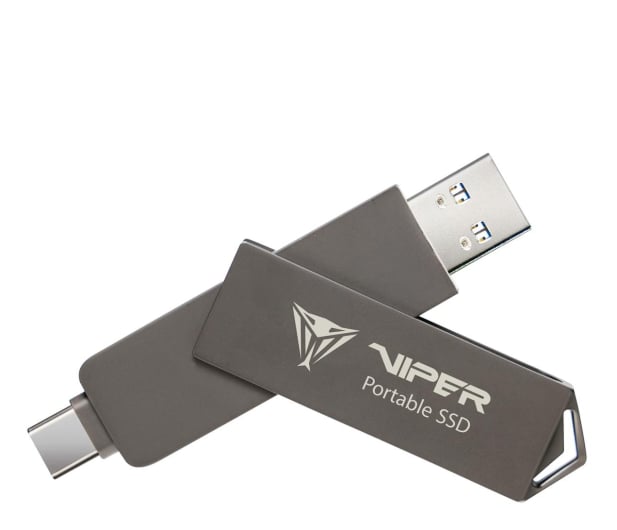 Dysk zewnętrzny SSD Patriot VIPER PVP30 Duo 512 GB - Kompaktowy | ODCZYT/ZAPIS - 1000 MB/s