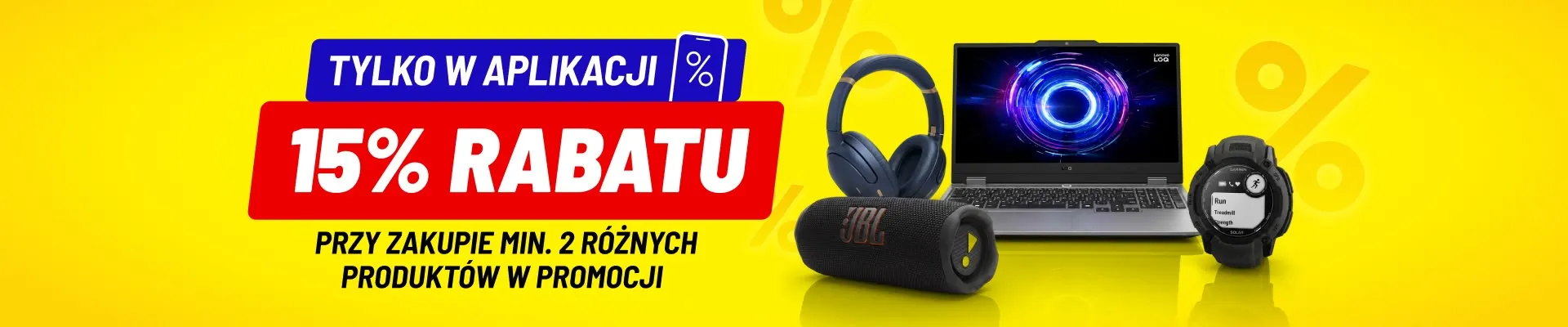 [Media Expert] Zyskaj rabat 15% przy zakupie minimum 2 różnych produktów w promocji