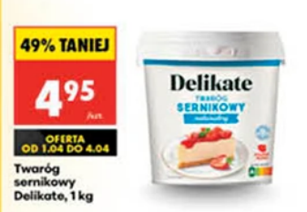 Twaróg sernikowy DELIKATE 1 KG