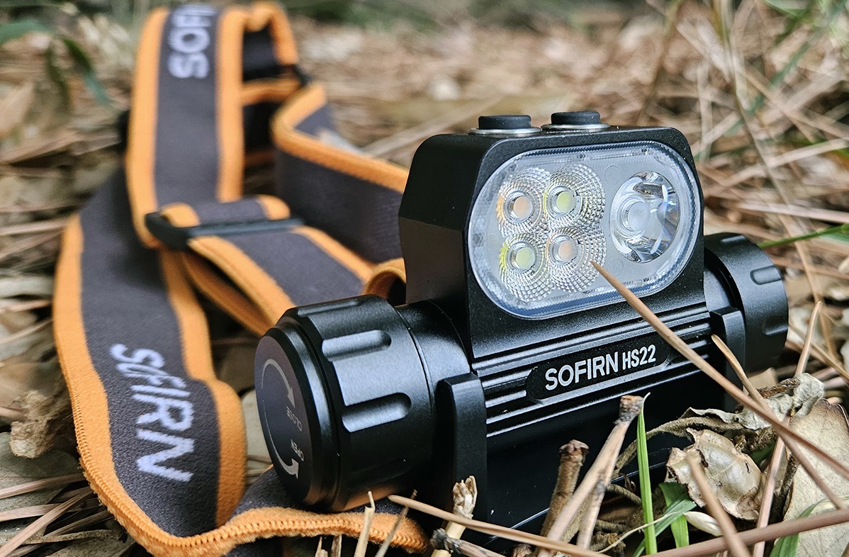 Latarka czołowa Sofirn HS22 (wysyłka z Polski) - moc 2500lm, zasięg 260m, akumulator 4000mAh, płynna regulacja barwy 3000-6500K