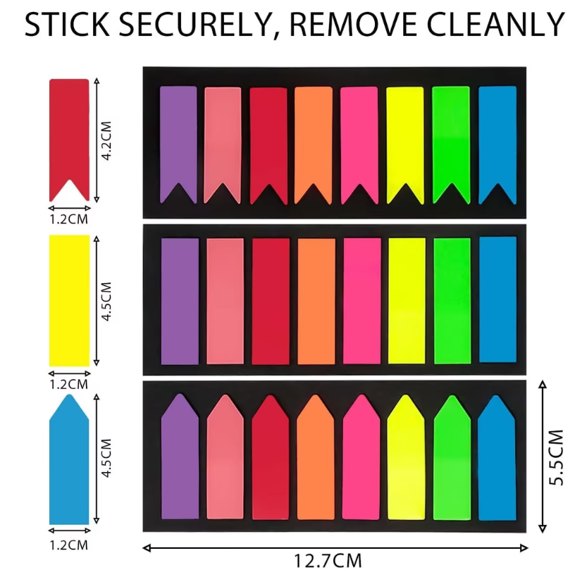 Zestaw 1200 znaczników indeksujących