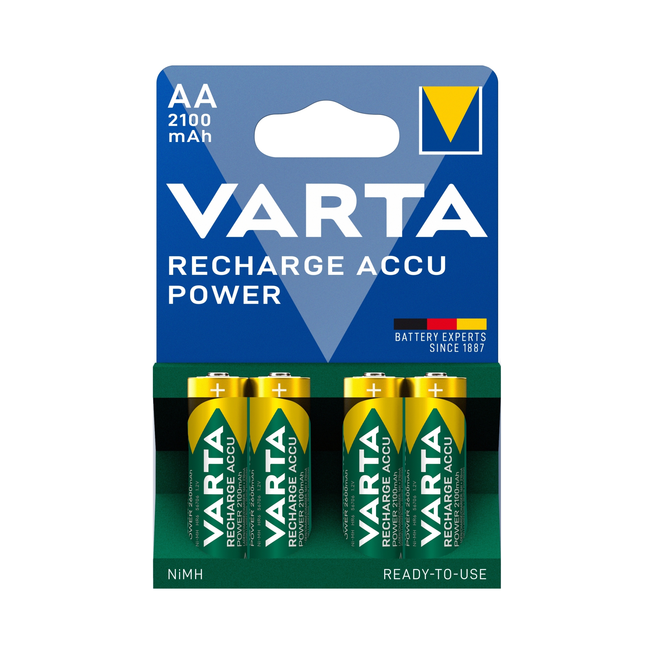 VARTA akumulatorki R6 AA, Ni-MH, 2100 mAh, 4szt