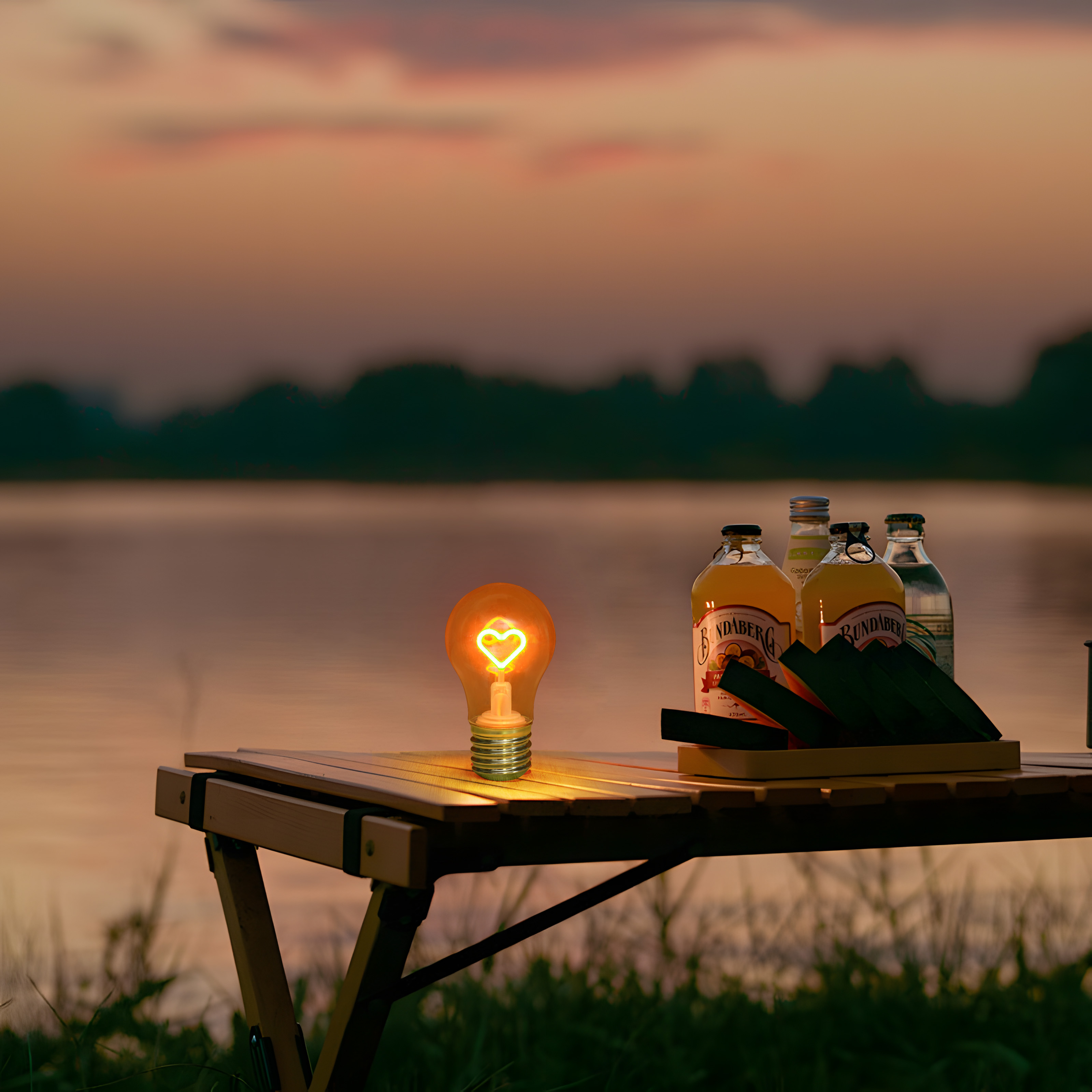 Walentynkowy zestaw 3 lampek nocnych LED