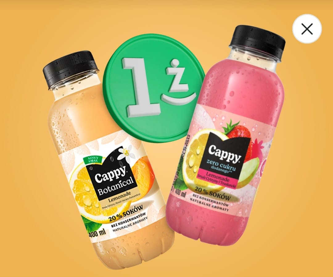 [Żabka] Cappy Lemonade za 1 żappsa