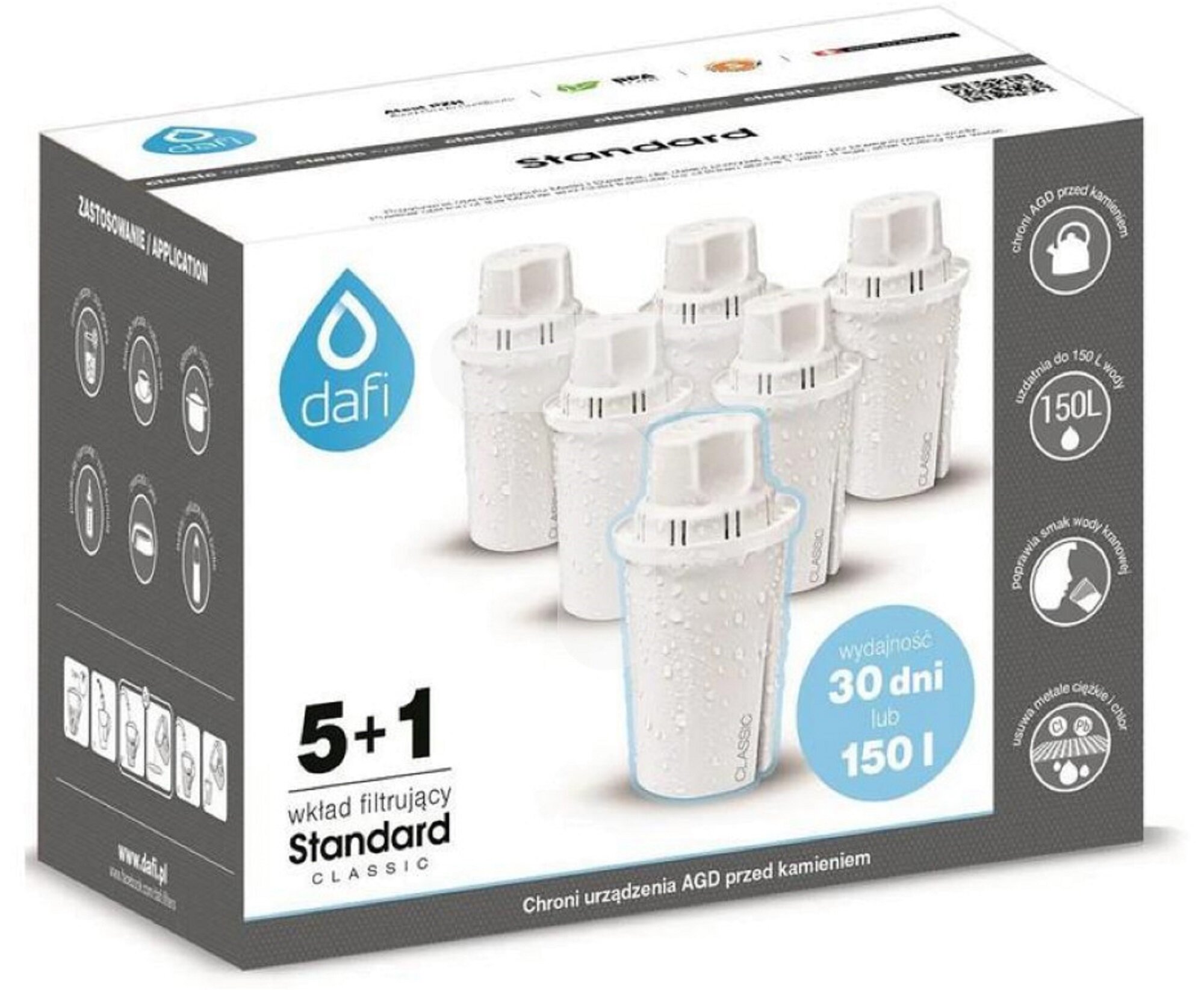 Wkład filtrujący DAFI Classic (6 szt.)