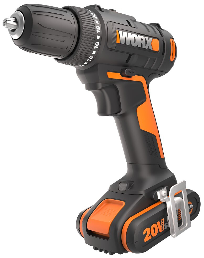 Wkrętarka WORX WX100 20V + Akumulator + Ładowarka + Bity + Torba