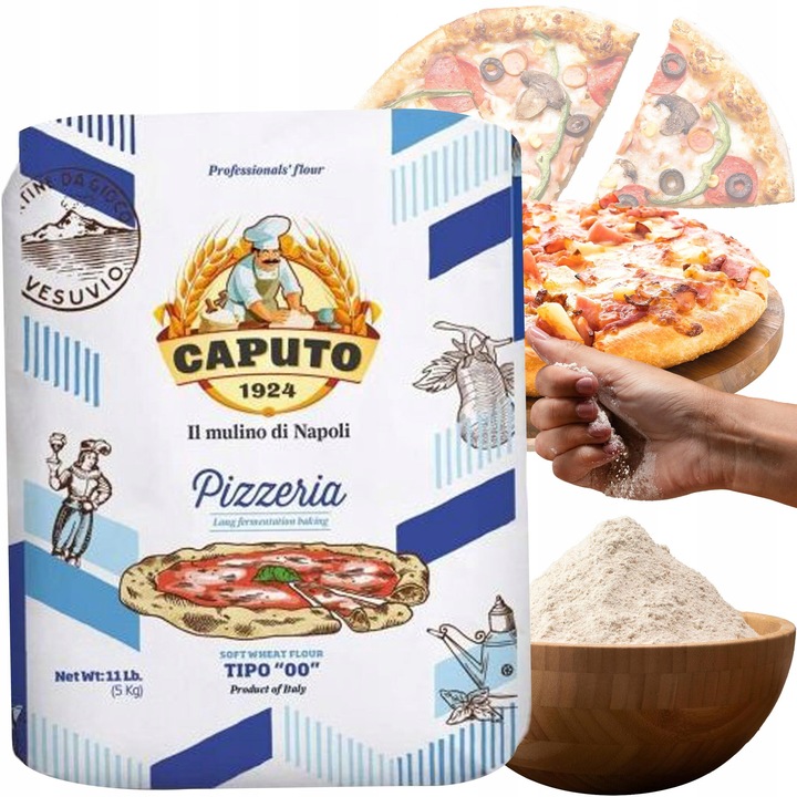 Włoska MĄKA PSZENNA Caputo Pizzeria TYP 00 do pizzy 5kg