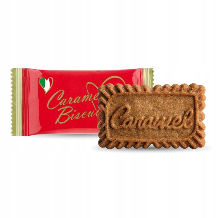 300 szt. Włoskie ciasteczka kruche Caramel, Karmelowe, 6g