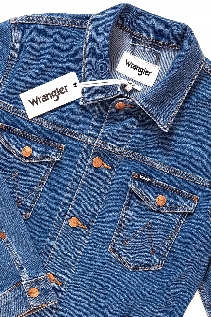 WRANGLER REGULAR MĘSKA KURTKA JEANSOWA PROSTA