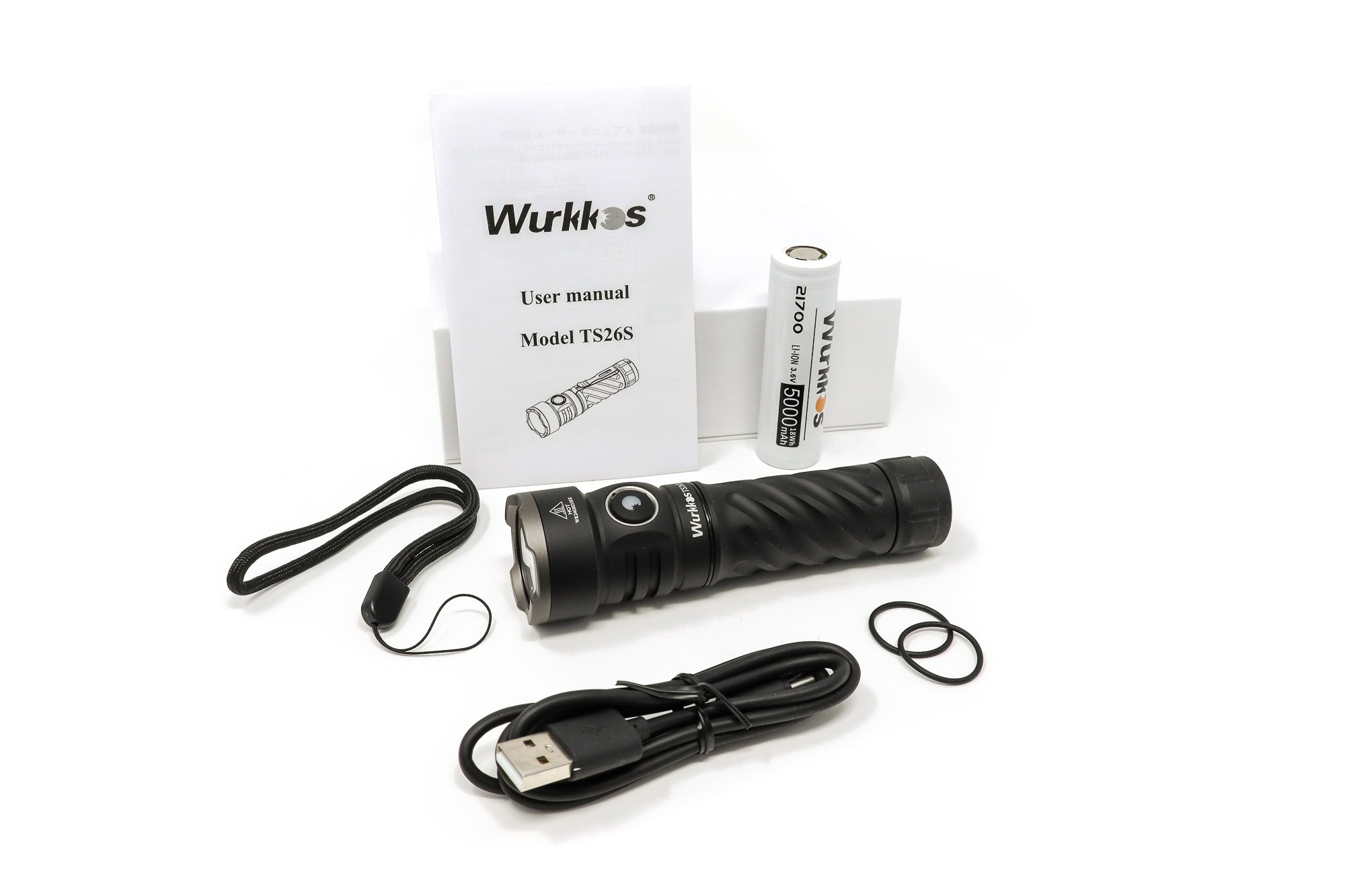 Latarka Wurkkos TS26S (możliwe ~95zł) - moc 3100lm (4x Nichia 519A 95+ CRI), akumulator 21700 5000mAh, USB-C, funkcja powerbank
